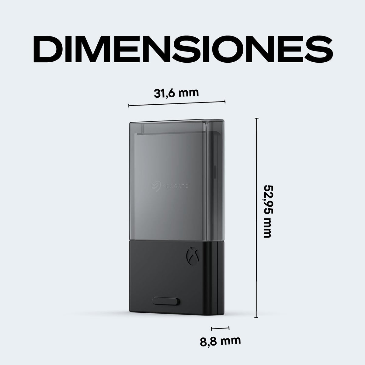 Seagate Tarjeta de expansión de Almacenamiento para Xbox Series X|S 2TB Unidad de Estado sólido - SSD de expansión NVMe para Xbox Series X|S (STJR2000400)
