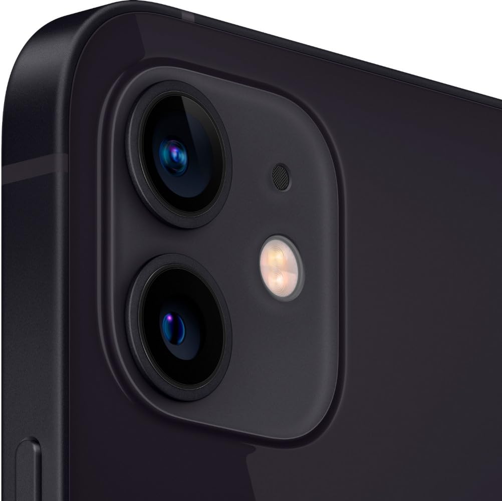 Apple iPhone 12, 64GB, Color Negro: Totalmente Desbloqueado (renovado)