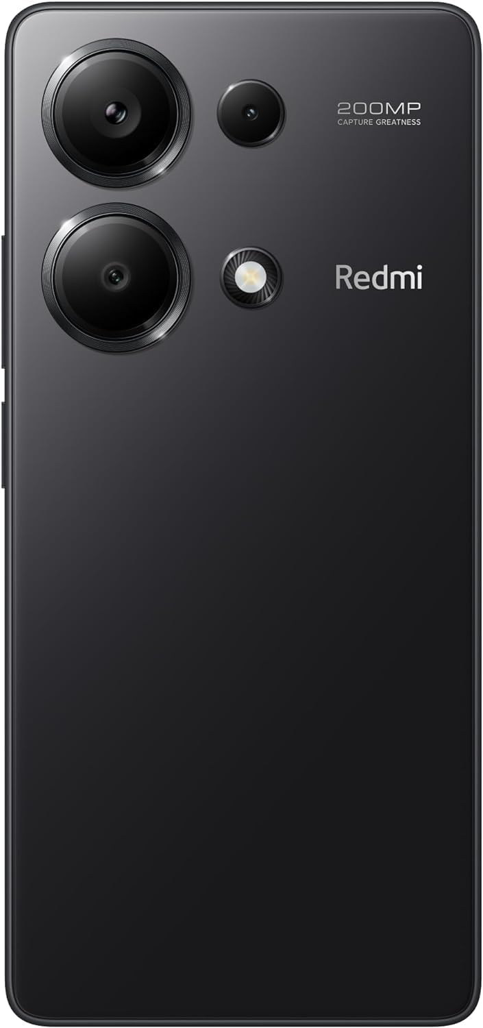 Xiaomi Redmi Note 13 Pro 4G LTE (256GB + 8GB) 6.67" 200MP Triple Camara con Nom Liberado (Midnight Black (Global ROM))