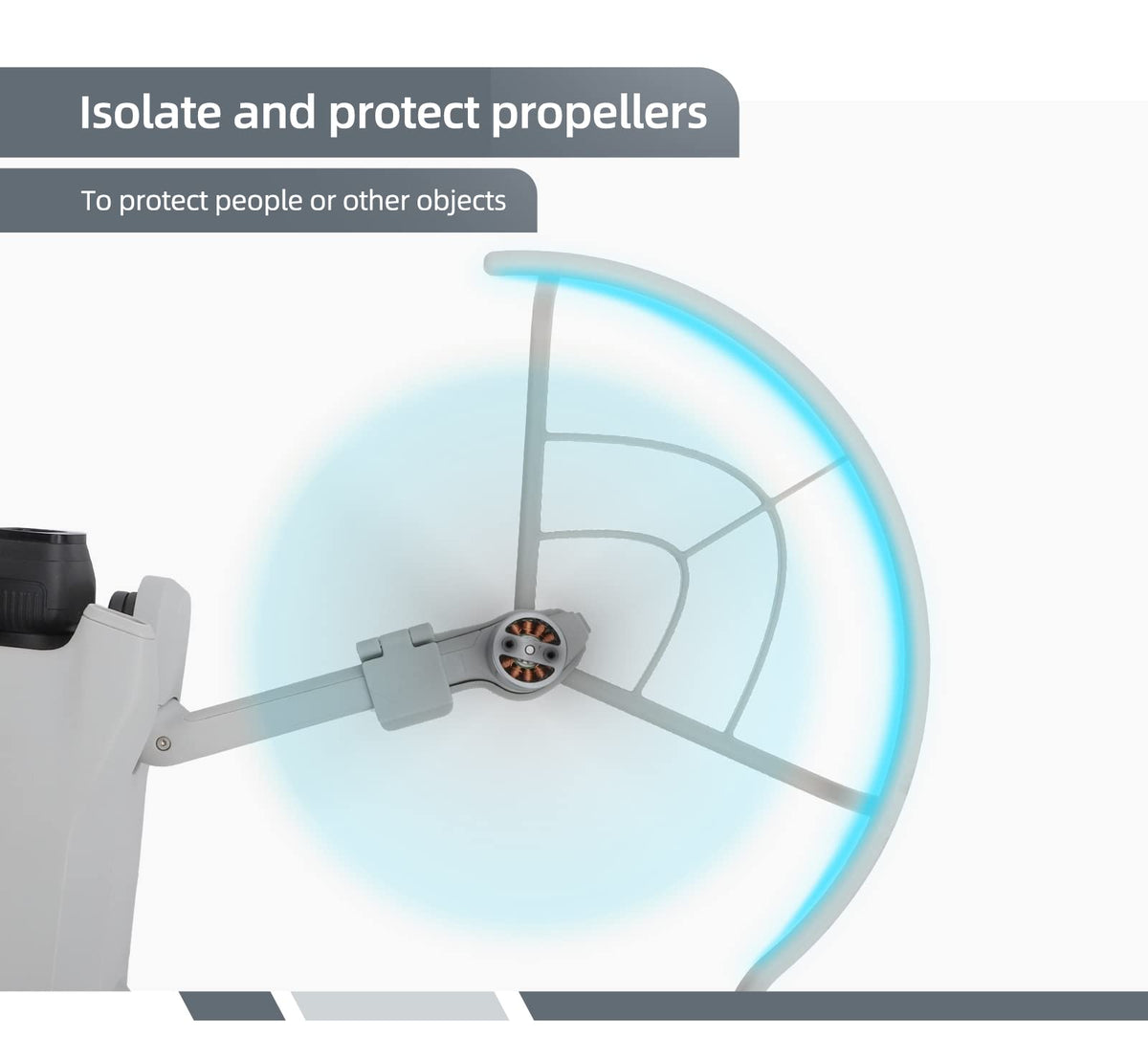 Protector de hélice DJI Mini 3, protector de hélices, cubierta de ventilador de ala, herramienta protectora de anillo anticolisión, cubierta de accesorios