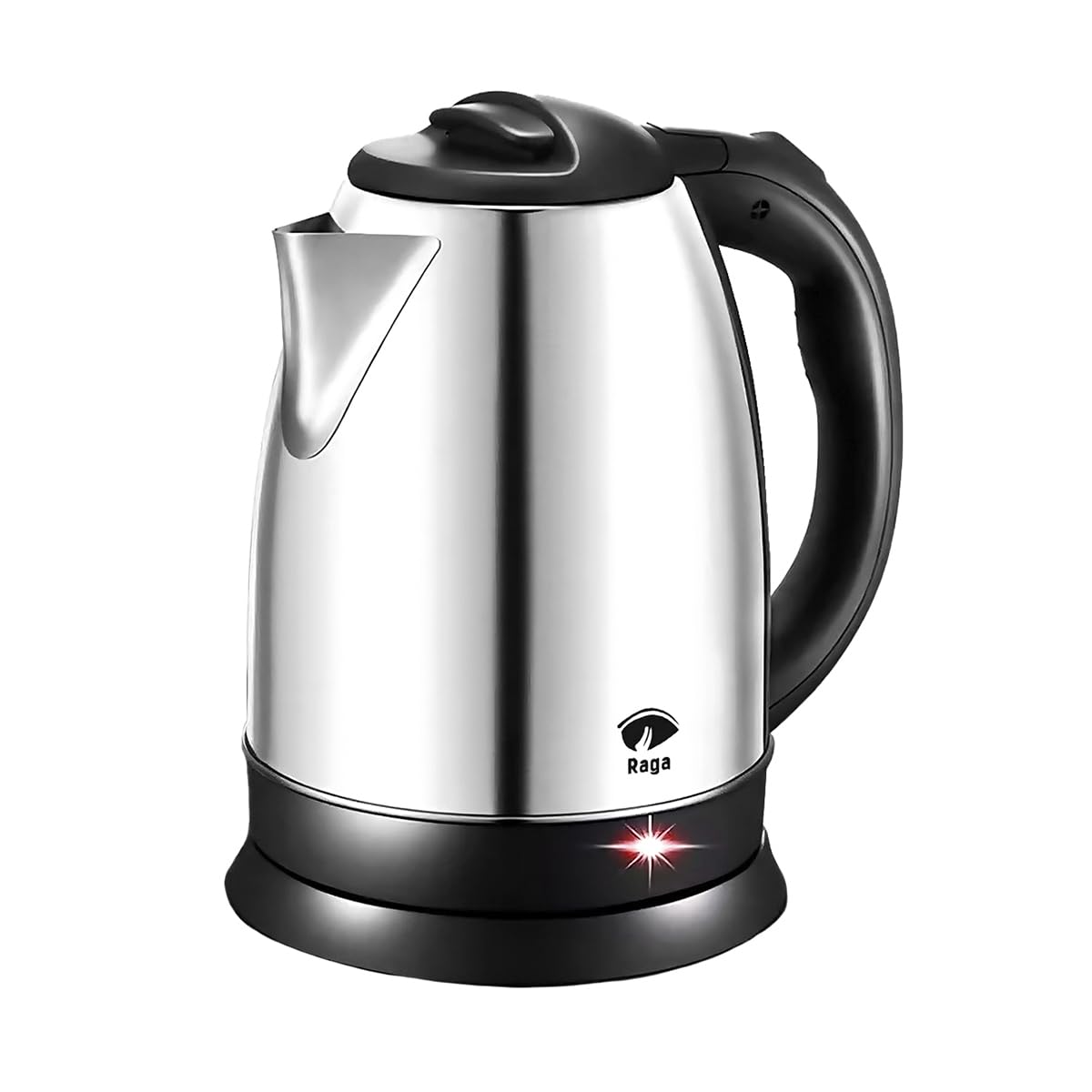 RagaBasics, Tetera Eléctrica de 1.8 Litros, Hervidor de Agua de Acero inoxidable, Apagado Automático 900W
