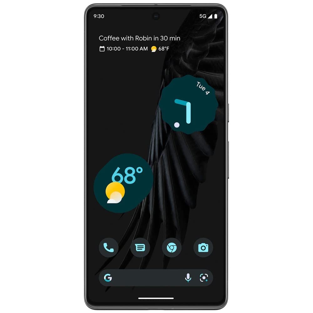 Teléfono Android Google Pixel 7-5G: teléfono desbloqueado con gran lente angular y pila de 24 horas, 128 GB, color obsidiana, (reacondicionado)