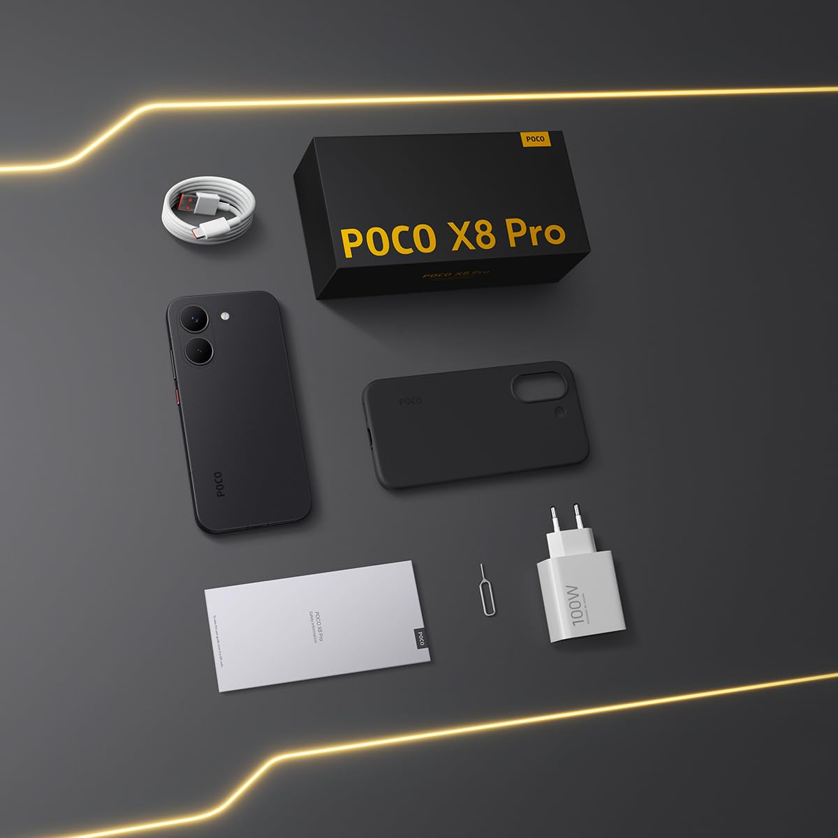 XIAOMI Celular Poco X8 Pro 12GB + 512GB Negro Versión Global,Flagship Dimensity 8500 Ultra, Batería 6500mAh(typ),Pantalla AMOLED 6.59'' 120Hz, Cámara Principal 50MP