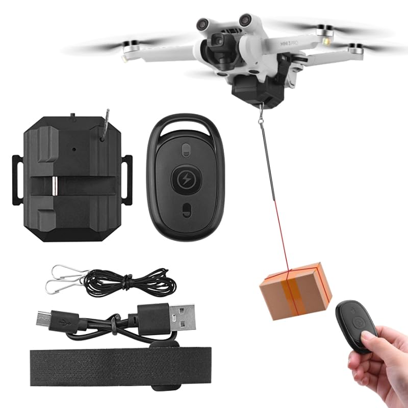 BeisDirect - Sistema de lanzamiento de aire para DJI Mini 3 Pro/Mini 2/Mini SE/Mavic Mini/Mavic Pro/Mavic Air Drone, accesorios FIMI X8SE lanzador de carga útil dispositivo de caída de liberación de