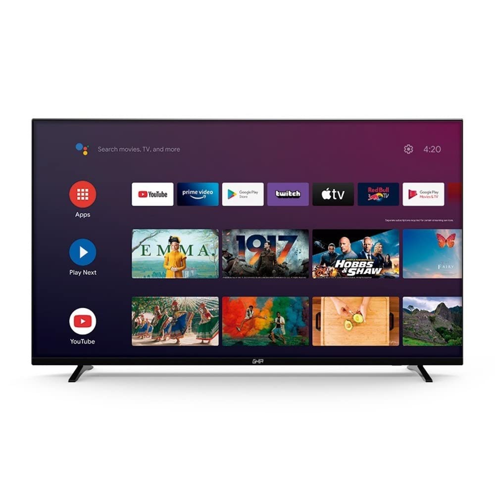 GHIA Pantalla Smart TV G32ATV22. 32" Pulgadas, Android TV Certificado, Full HD 60Hz, 2 HDMI/2 USB/RCA