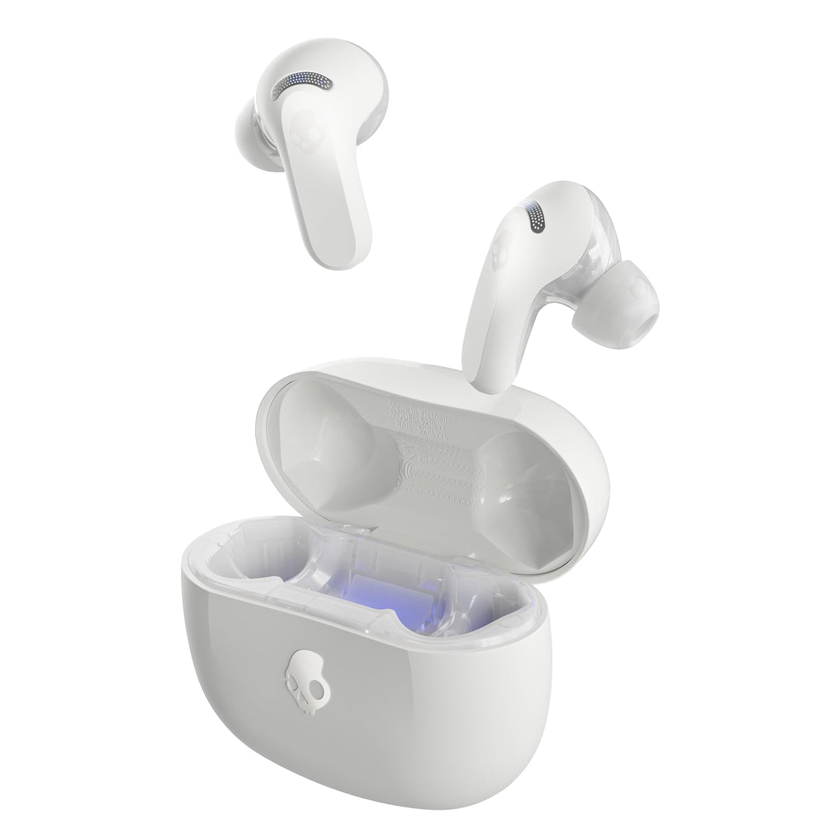 Skullcandy Rail ANC Active Noise Cancelling Wireless Earbuds - Bone/Orange