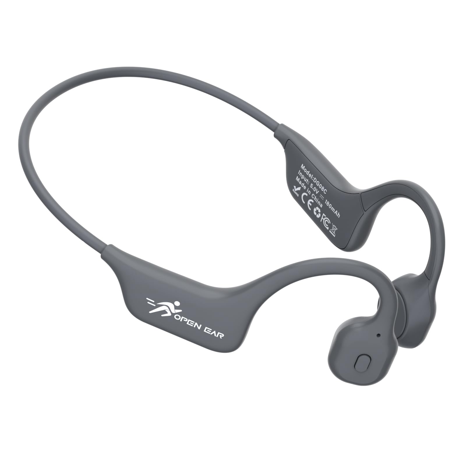 SANOTO Auriculares Conduccion Osea Bluetooth Auriculares Inalambricos Deportivos Impermeables IPX5, Auriculares Oseos Diseño Ultraligero para Ciclismo, Running e Fitness
