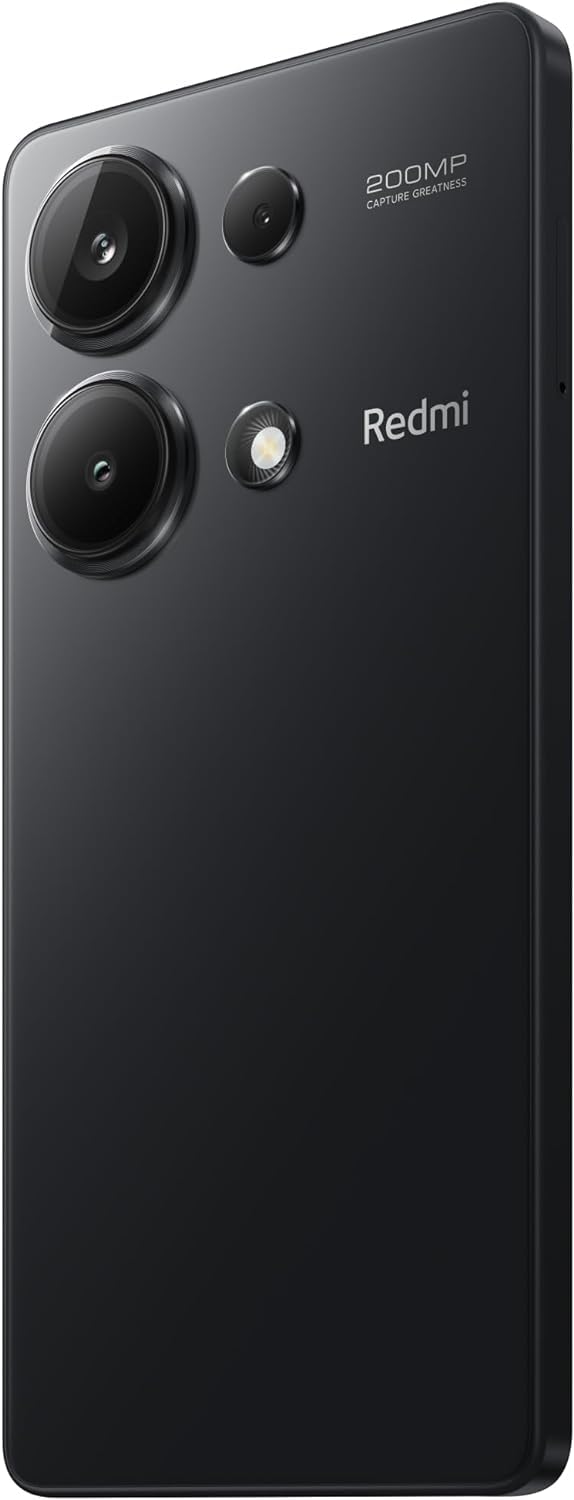 Xiaomi Redmi Note 13 Pro 4G LTE (256GB + 8GB) 6.67" 200MP Triple Camara con Nom Liberado (Midnight Black (Global ROM))