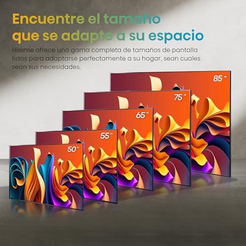 Hisense Television QD6N Pantalla 65 Pulgadas,QLED Smart Google TV UHD 4K,Control Remoto por Voz con Alexa,Dolby Vision Atmos, Modo de Juego Plus, Control de Voz,Compartir con TV