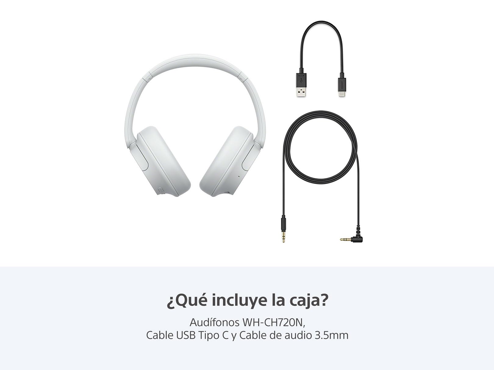 Sony Audífonos inalámbricos WH-CH720N con Noise Canceling,Blanco (Versión Nacional)