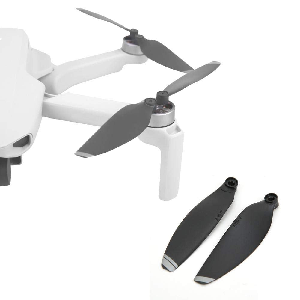 2 Pares de Hélices RC Drone, 4726F Drone Propeller Reemplazo de Reducción de Ruido Compatible para Mini Drone(Blanco + Negro)