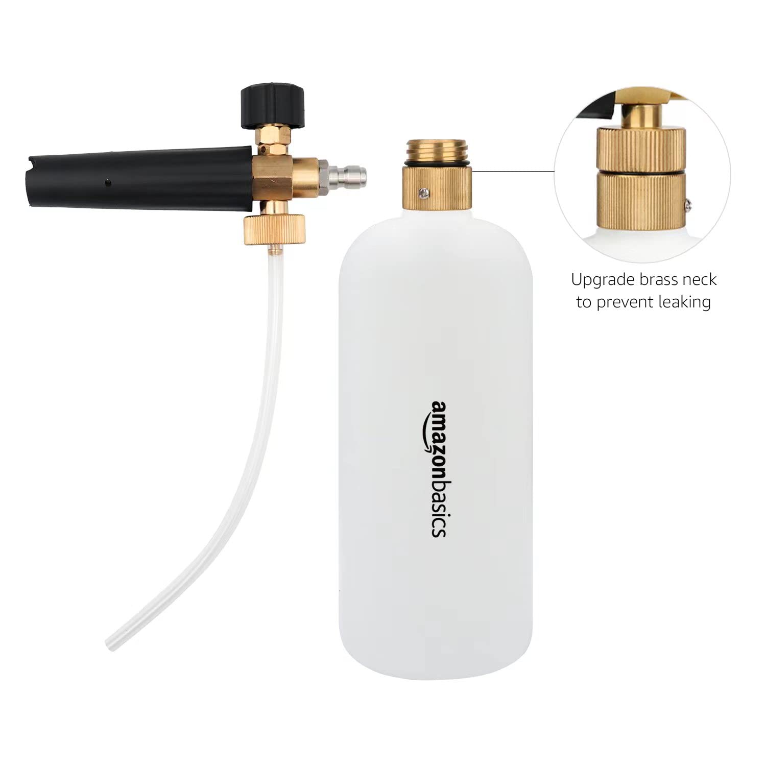 Amazon Basics Cañón de Espuma con Conector Rápido para Lavadora a Presión DS-CW13 1 L