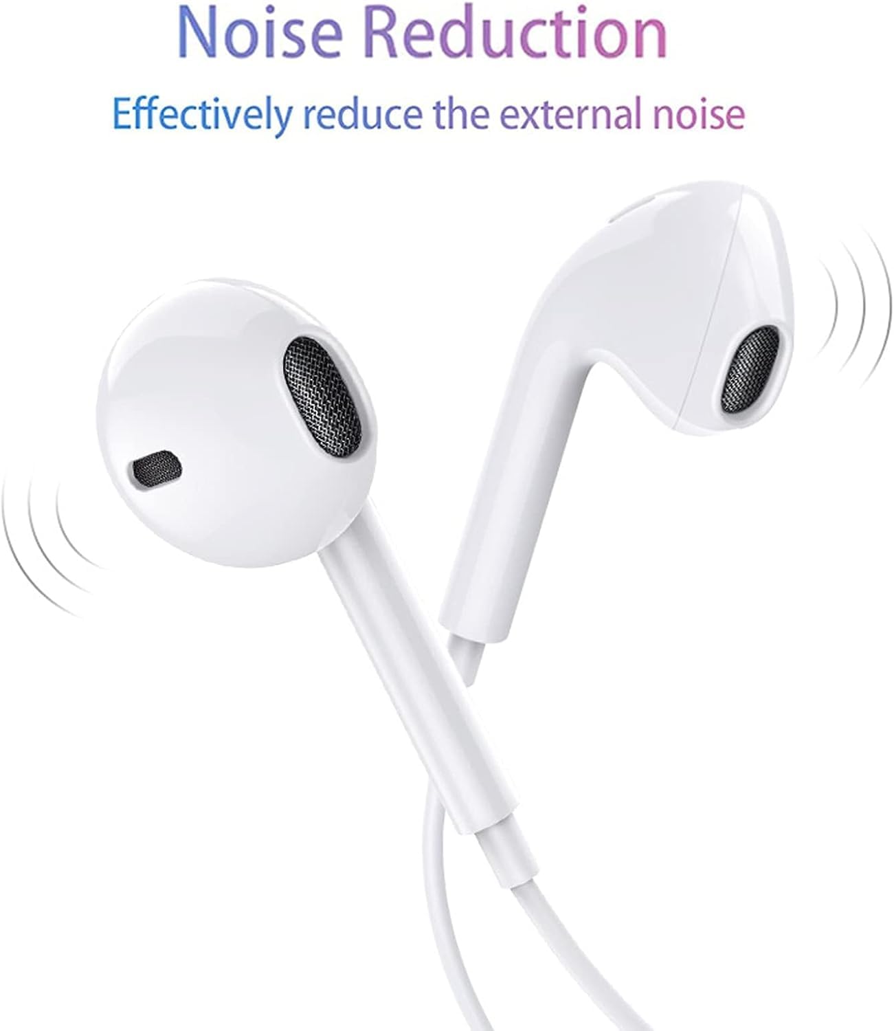 Auriculares para iPhone con cable con micrófono incorporado y control de volumen, reducción de ruido, auriculares Lightning compatibles con iPhone 14/13/12/11/XR/XS/X/8/7/SE/Pro/Pro Max