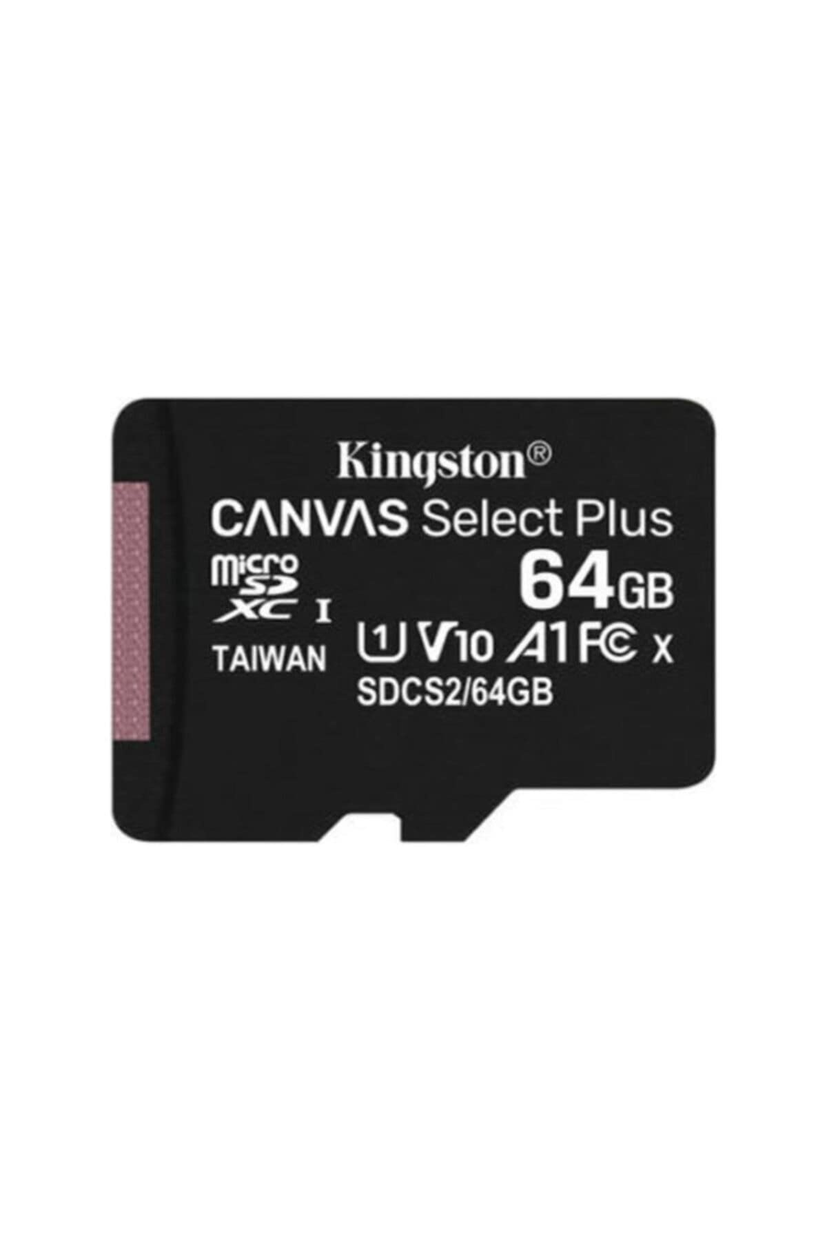 Kingston MicroSDXC Select Plus 64GB (Con Adaptador a SD) Clase 10, UHS-I, U1, V10 Lectura: 100MB/s (SDCS2/64GB)