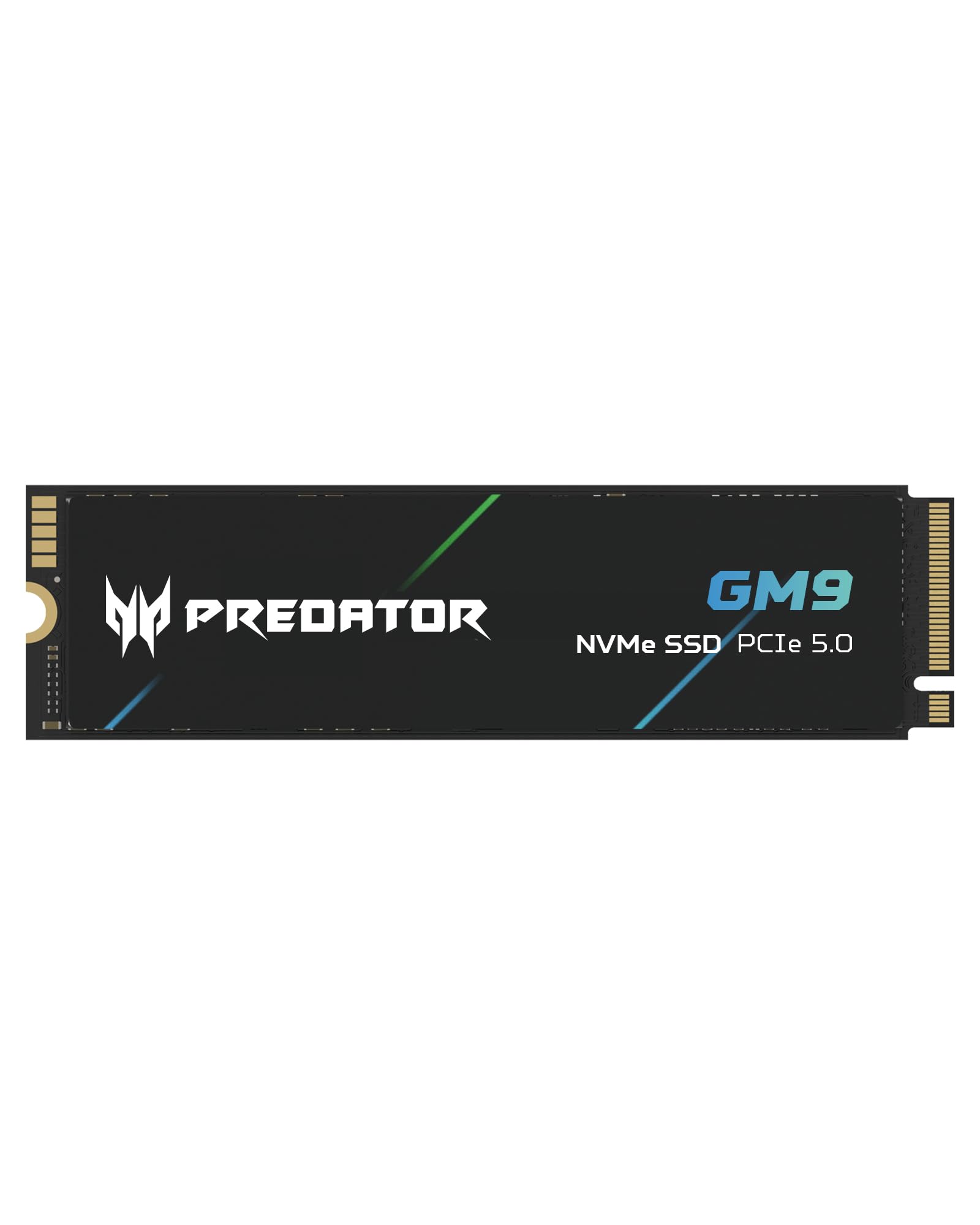 Unidad DE Estado Solido SSD Interno Predator GM9 1TB M.2 2280 NVME PCIE Gen 5X4 LECT.14,000 ESCRIT.7,300 MBS TLC NAND PC Laptop MINIPC BL.9BWWR.136