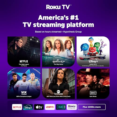 Hisense Televisor Inteligente Roku de 32 Pulgadas Clase A4 Serie HD 720p con compatibilidad Alexa (32A4HNR, Modelo 2024) - Dolby Audio, diseño de Bisel Delgado