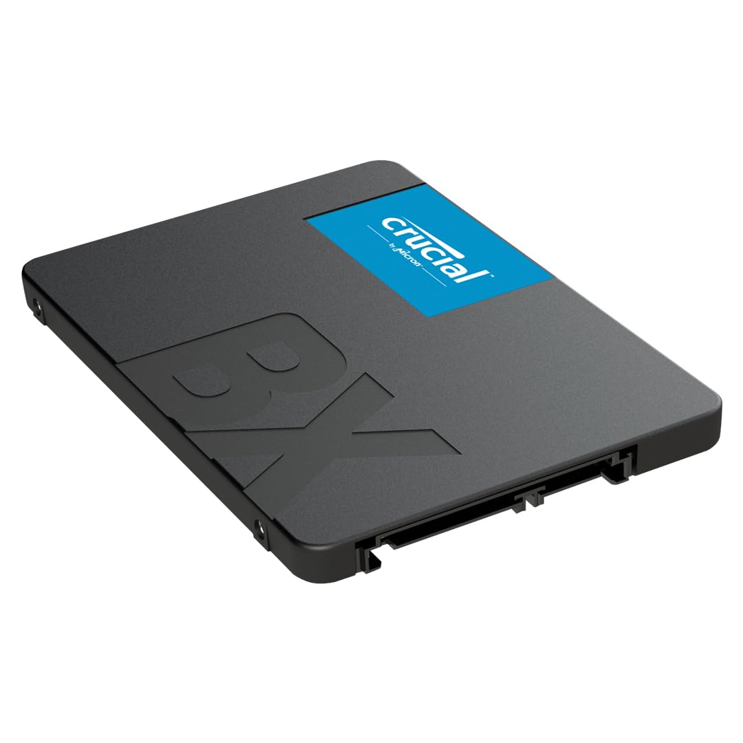 Crucial BX500 SATA SSD 4TB, Disco Duro Interno SSD de 2,5 Pulgadas, hasta 540 MB/s, SSD de 4 TB Compatible con Ordenador portátil y de Escritorio (PC), NAND 3D, aceleración de Escritura dinámica -