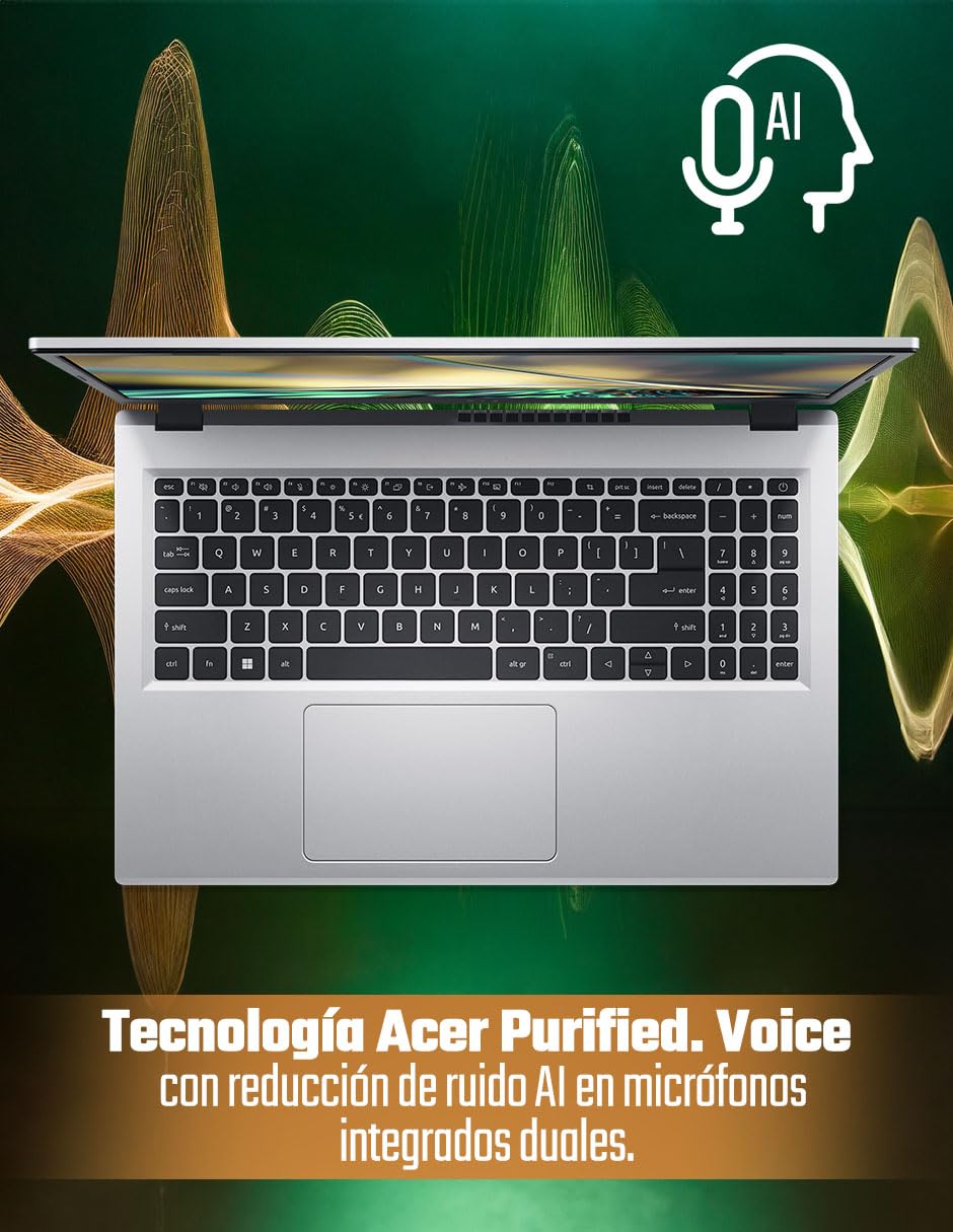 Acer Laptop Ryzen5 Aspire 3 Modelo 2024 | AMD R5-7520U, 4 Núcleos | 8GB RAM | 512GB SSD | Panel de 15.6" FHD | AMD Radeon Graphic | Garantía en México | Windows 11