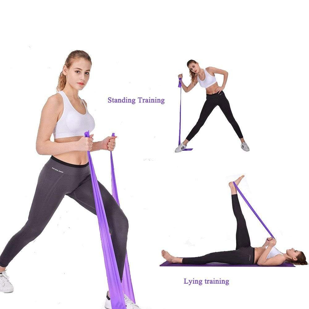 Jasinber Bandas Elásticas, 3 Unidades Bandas de Resistencia para Yoga，Pilates, Gimnasio, Entrenamientos (150 CM)