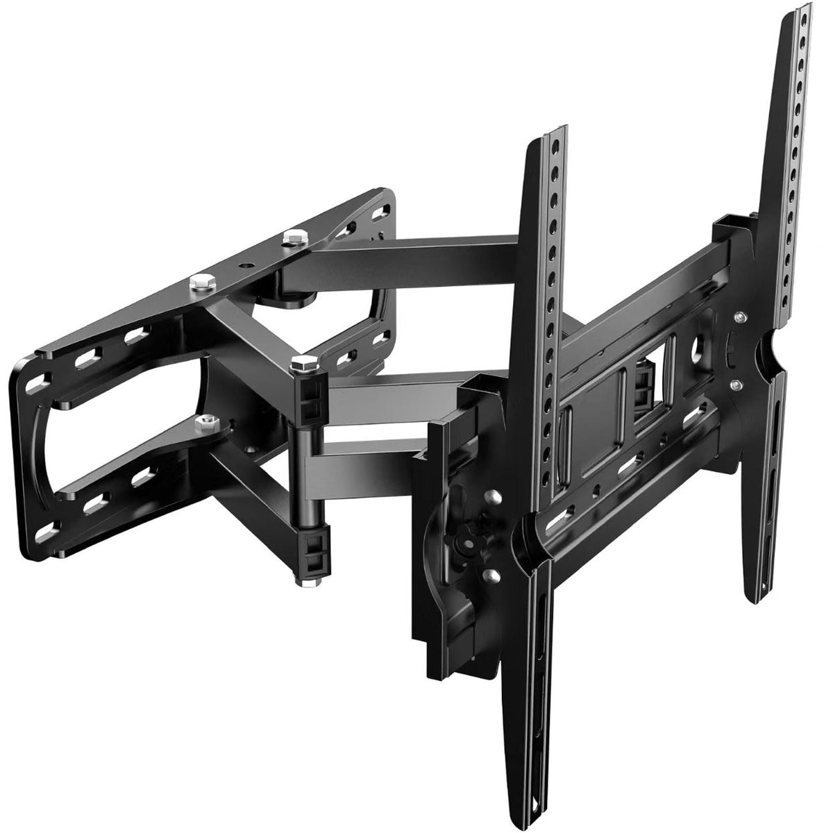 JXMTSPW Soporte para TV movible de 26-65 Pulgadas,Soporte Pared TV de Articulado Inclinable y Giratorio de Movimiento Completo MAX VESA 400x400 mm,Base para Television Pantalla Carga hasta 50 kg
