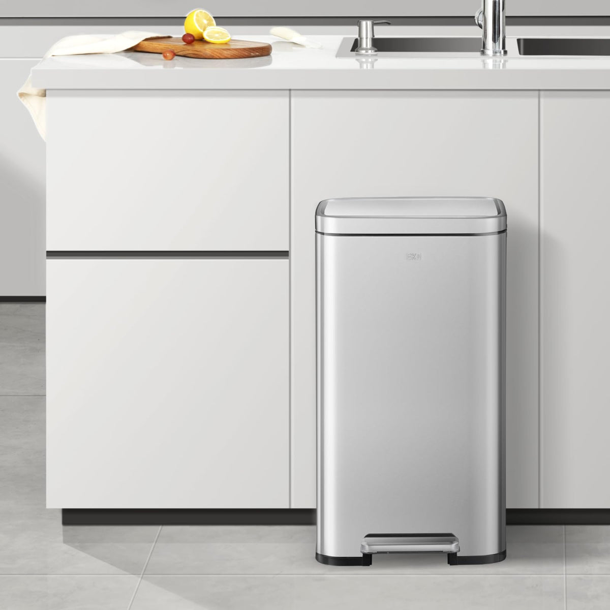 EKO Madison Bote de Basura para Cocina 30 L con Pedal