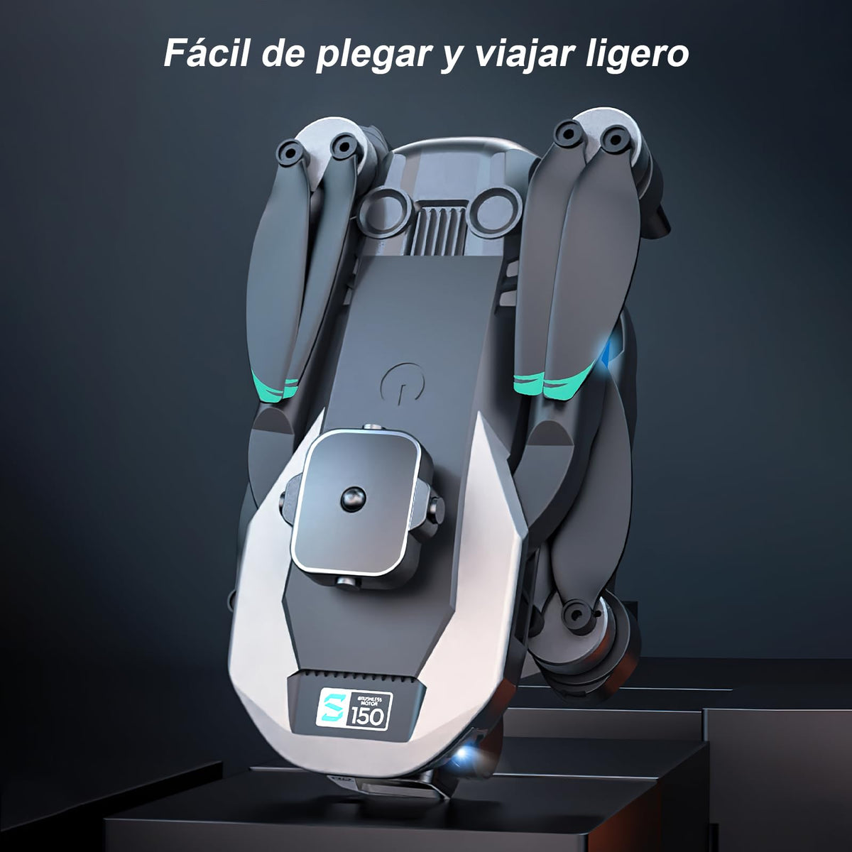AXIDUN-Mini Drones con Cámara 4K，Evitación de Obstáculos en 360°，Los Drones Sin Escobillas Son Duraderos y Resistentes a Los Choques,Cámara Dual 4K,Rastrear El Vuelo,Drone de Largo Alcance y Flujo óptico Profesional，3 Baterias,Mini Drone para Adolescen