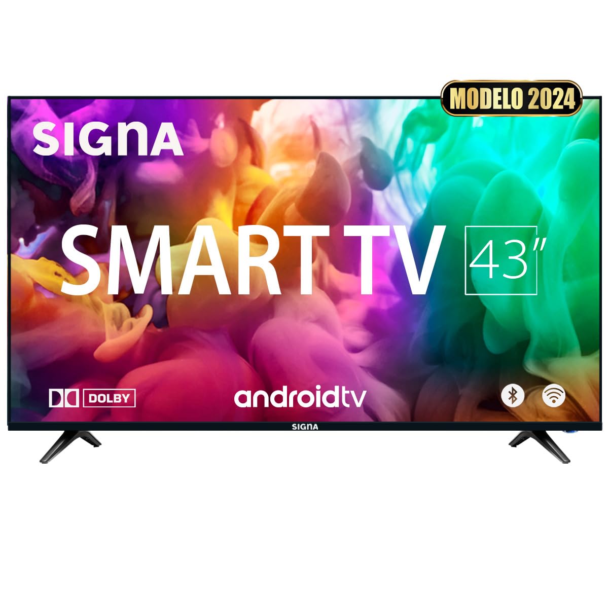 SELECTSHOP Signa Smart TV Pantalla 43” HD 1080P Android TV Pantalla Inteligente LED Dolby HD Compatible con App De Streaming TVHD Television Smart