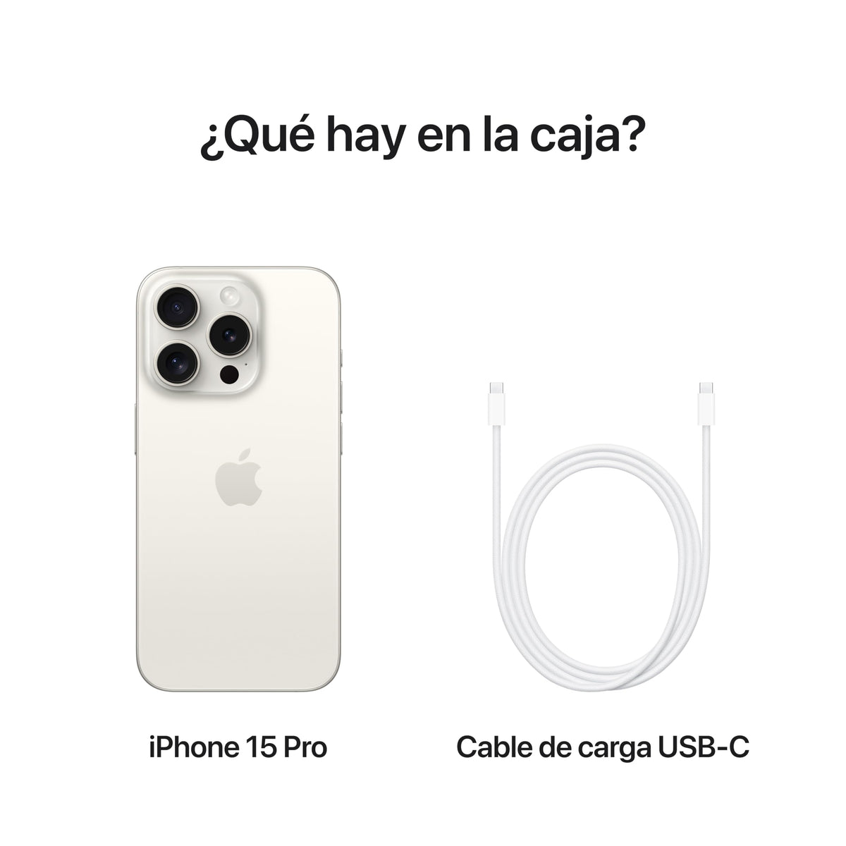 Apple iPhone 15 Pro (256 GB) - Titanio Blanco (Reacondicionado)