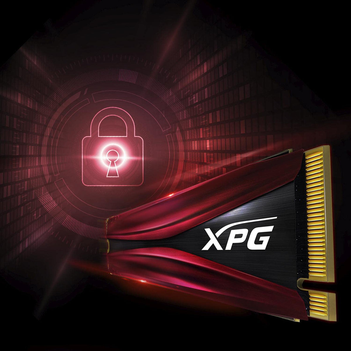 ADATA XPG GAMMIX S11 Pro Unidad de Estado Sólido (SSD) 1TB PCIe Gen3x4 M.2 2280 3D NAND NVMe 1.3, con Disipador, 1TB, Color Rojo con Negro (AGAMMIXS11P-1TT-C)