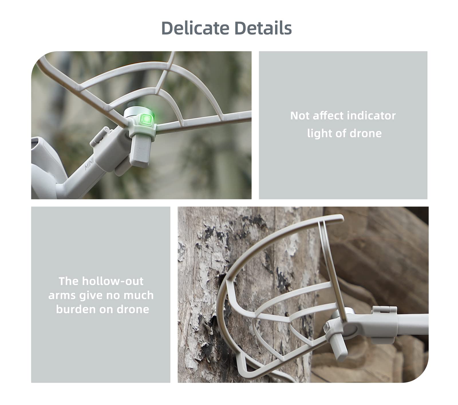 Protector de hélice DJI Mini 3, protector de hélices, cubierta de ventilador de ala, herramienta protectora de anillo anticolisión, cubierta de accesorios