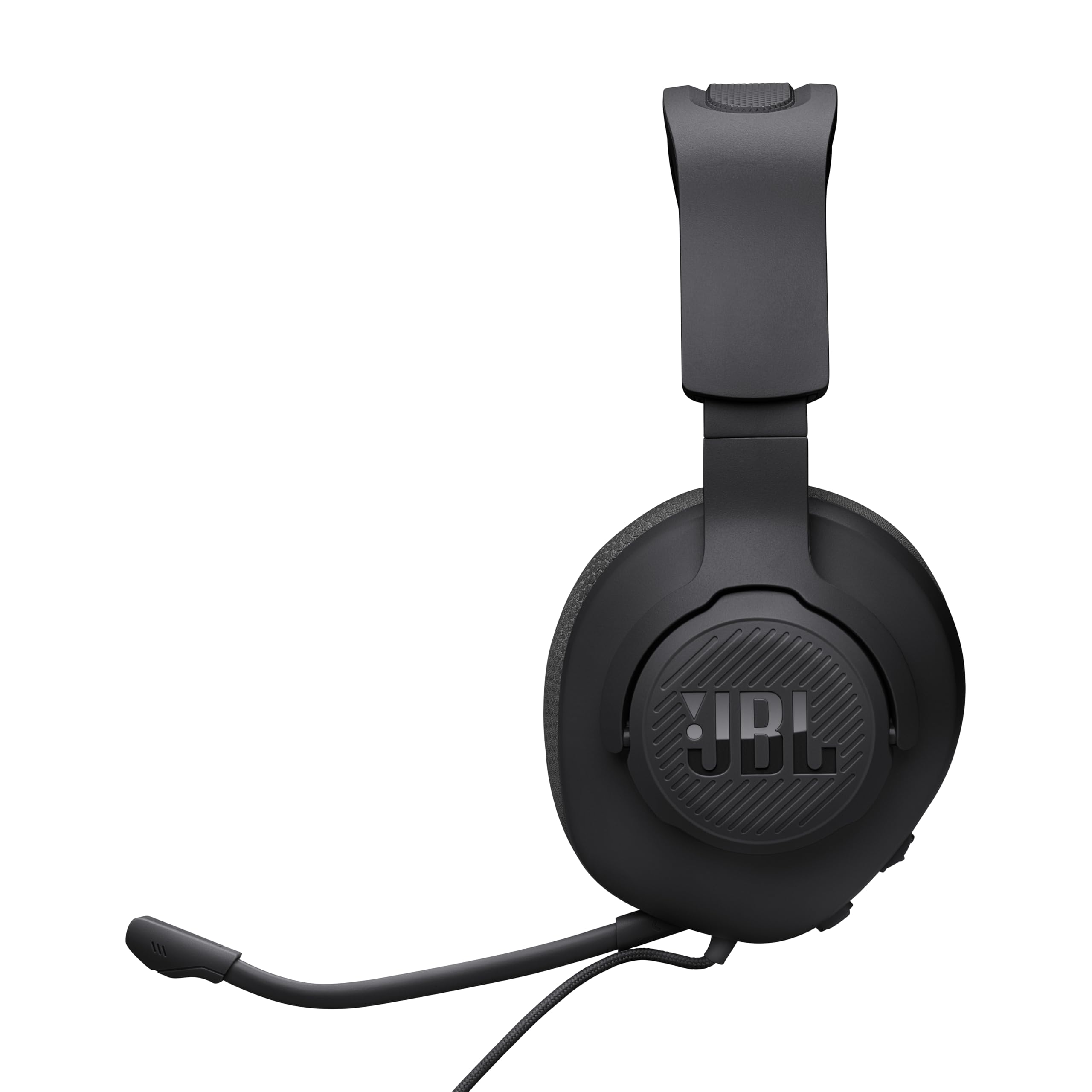 JBL Quantum 100M2 - Audífonos alambricos integrales para Gaming con Cable y micrófono Extraible con opción de silenciar - Negro