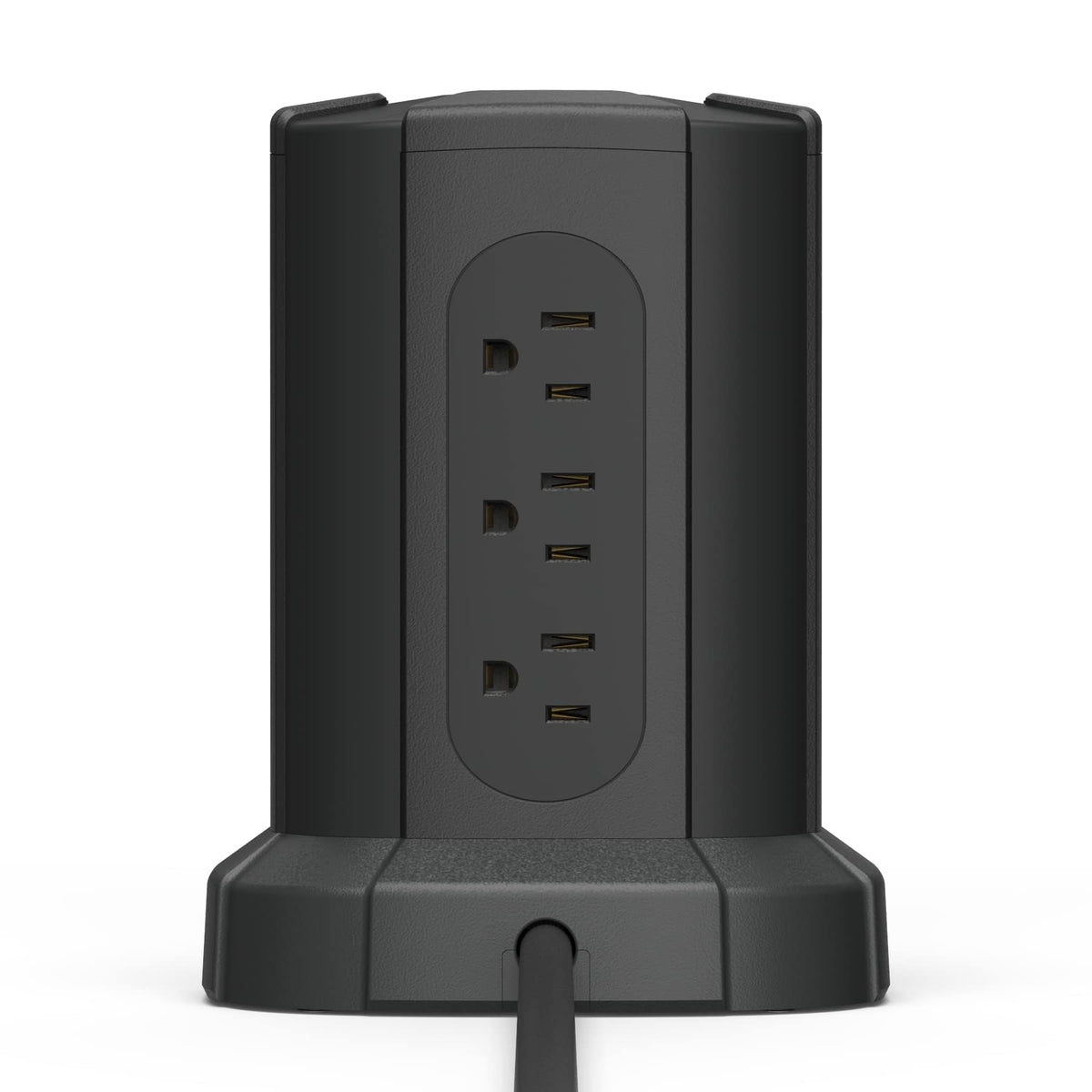 Amazon Basics Power Strip Tower Surge Protector 1080J, 9 Outlet, USB-C, 2 USB-A Port, 15A, 6ft Cord