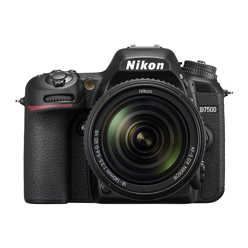 Nikon D7500 + AF-S DX NIKKOR 18-140 VR Juego de cámara SLR 20.9 MP CMOS 5568 x 3712 Pixeles Negro - Cámara digital (20.9 MP, 5568 x 3712 Pixeles, CMOS, 4K Ultra HD, Pantalla táctil, Negro)