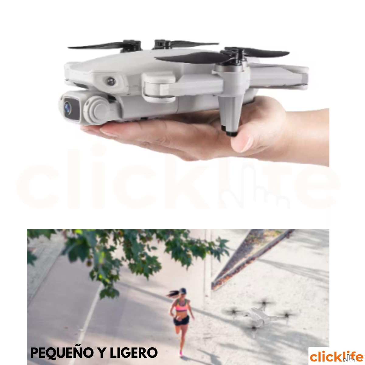 Clicklife - Drone 4k 2 Cámaras Wifi Gps Fpv Control Remoto Profesional