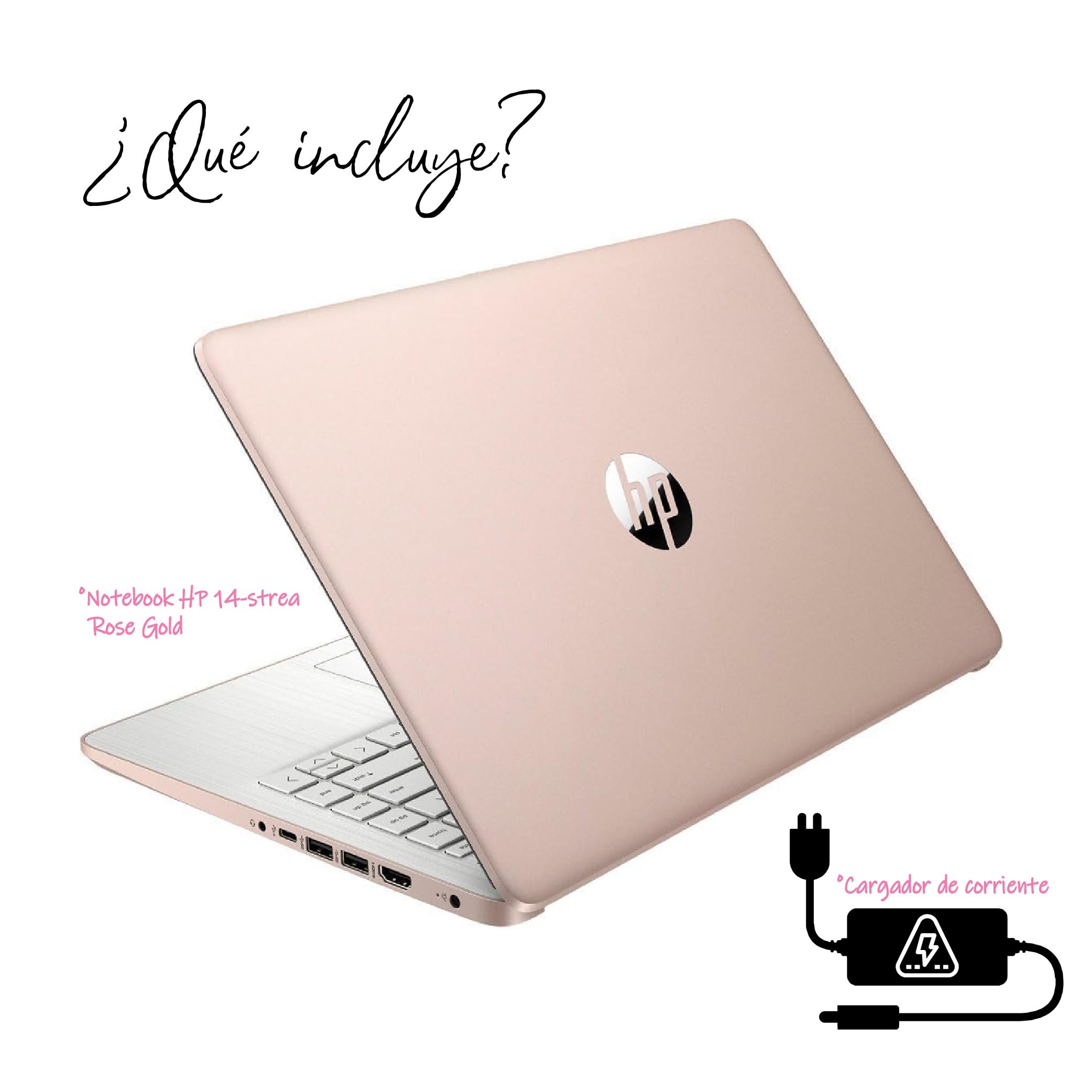 HP Laptop 14" Celeron 4GB 128GB 14" Dorado 14-dq6015dx