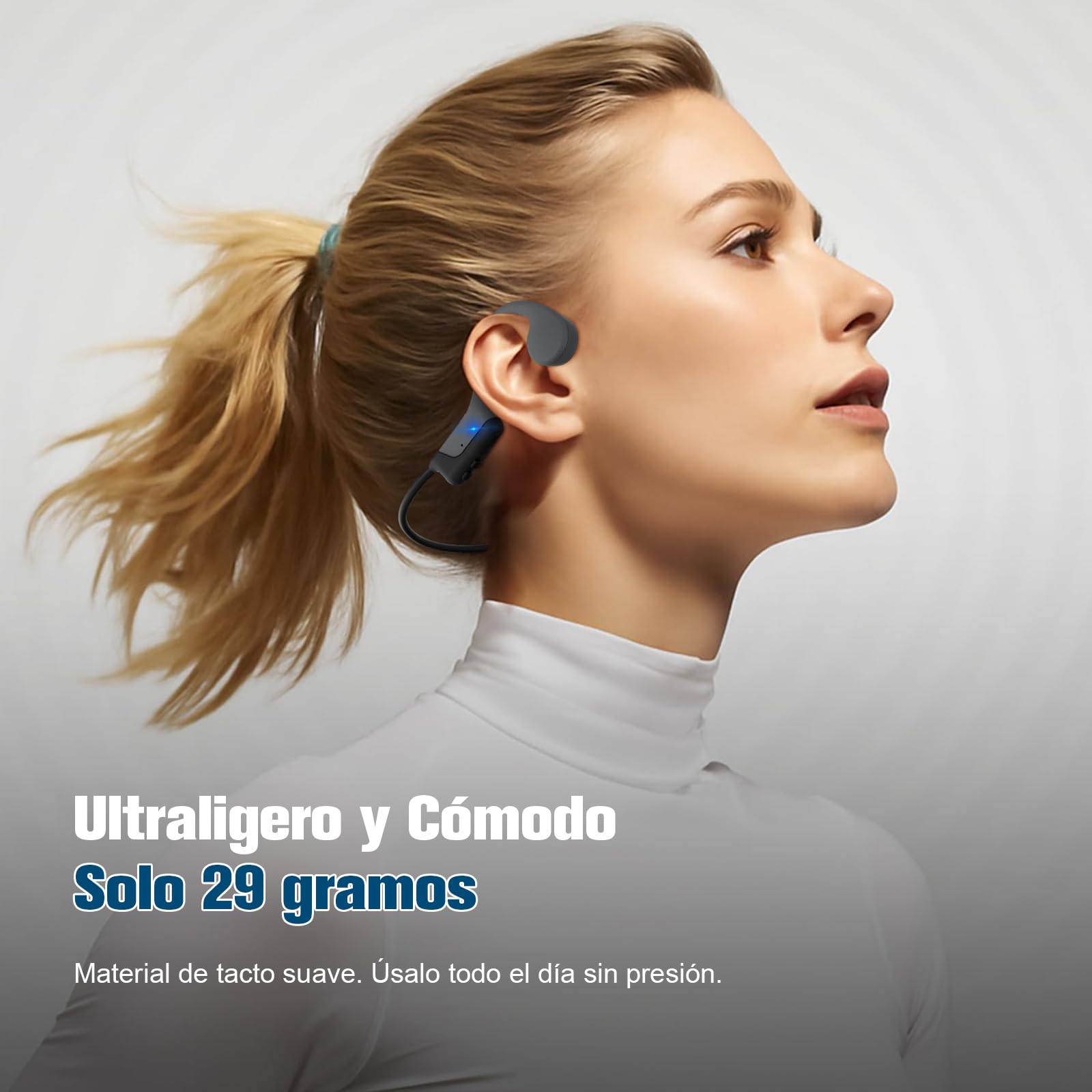 GuDoQi Auriculares de Conducción ósea, Audífonos para Deportes