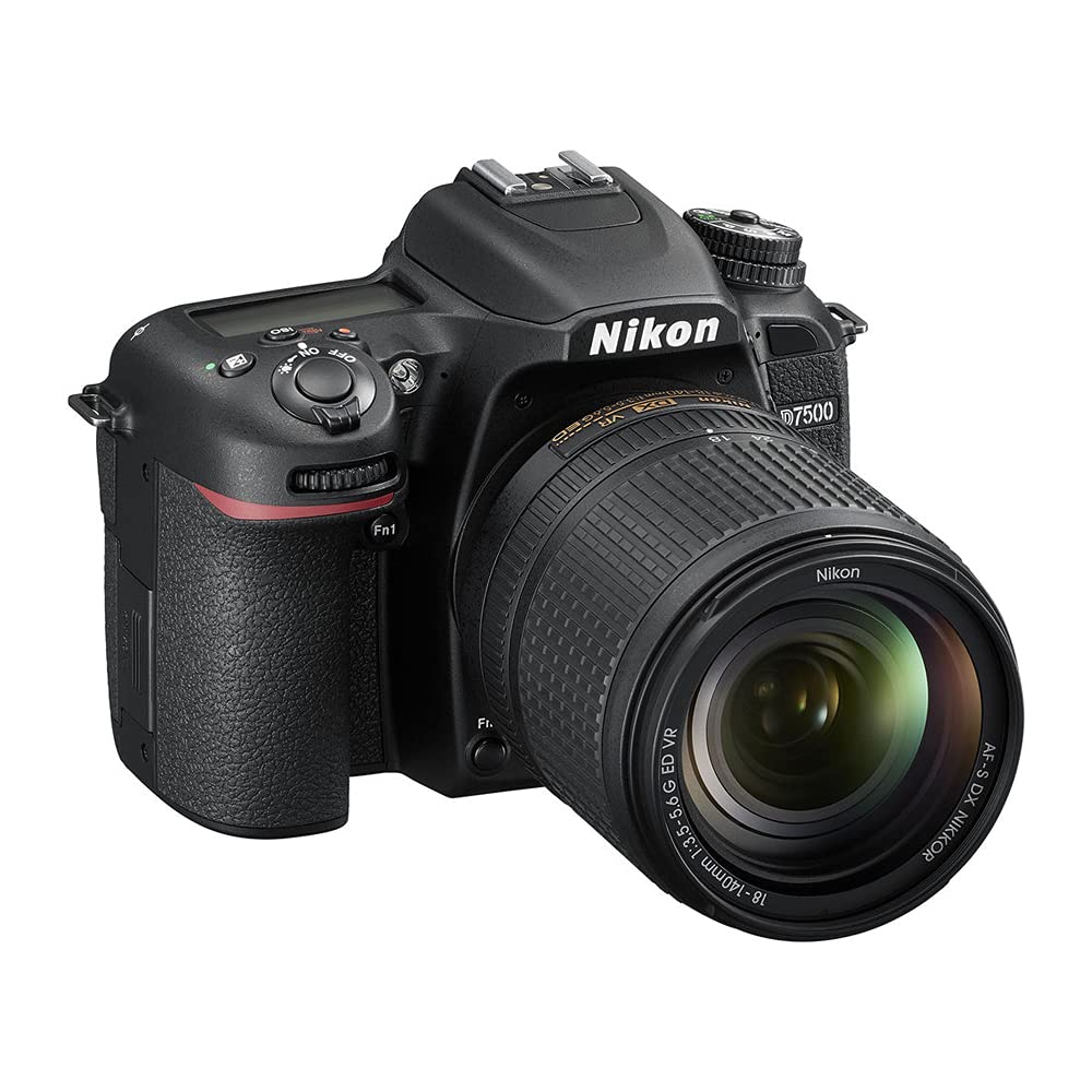 Nikon D7500 + AF-S DX NIKKOR 18-140 VR Juego de cámara SLR 20.9 MP CMOS 5568 x 3712 Pixeles Negro - Cámara digital (20.9 MP, 5568 x 3712 Pixeles, CMOS, 4K Ultra HD, Pantalla táctil, Negro)