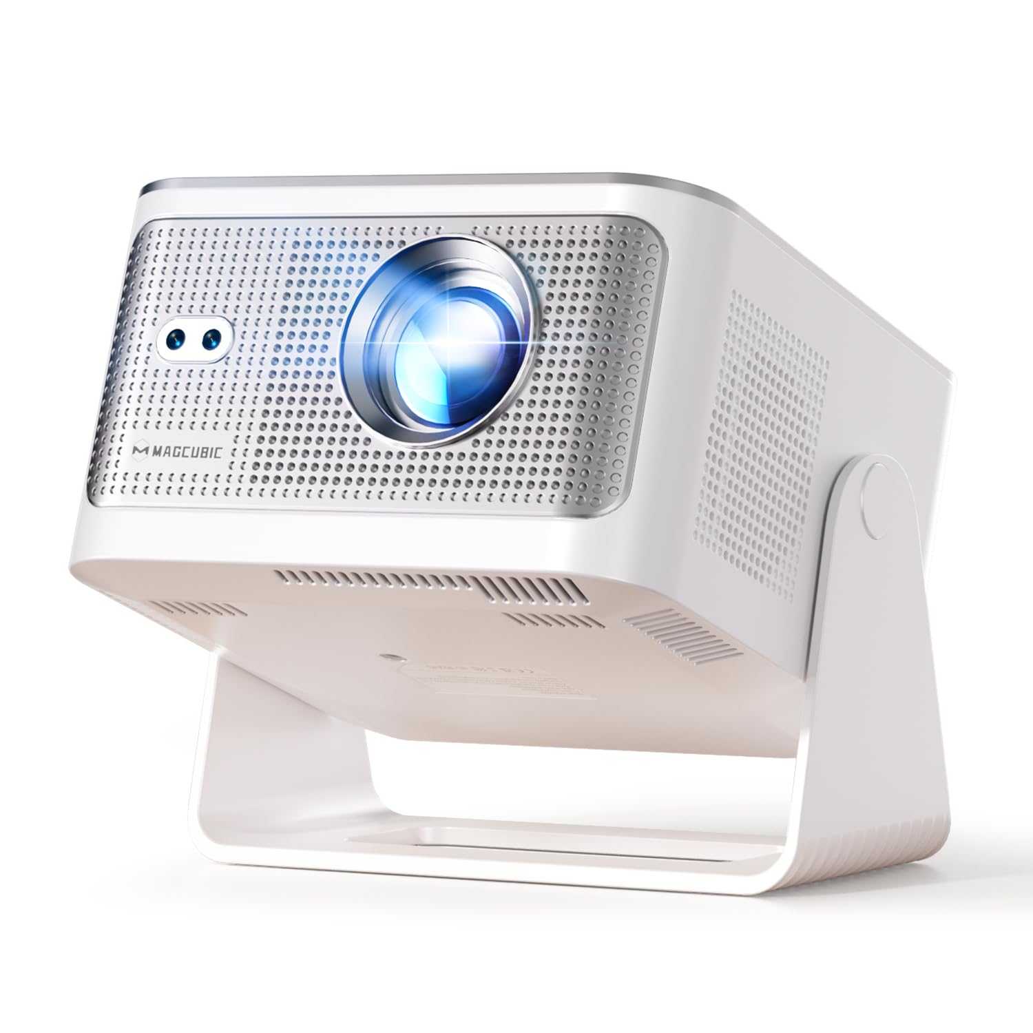 [App Integrada] Mini Proyector 4K & 8K Soporte 1080P Nativo, Proyector Portátil con Android 14 WiFi 6 BT 5.4, 600ANSI, Enfoque Automático, 6D Corrección Automática de Trapecio, Rotación 180°, HY350MAX