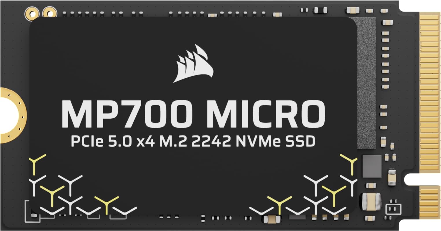 Corsair MP700 Micro 2TB PCIe 5.0 NVMe M.2 2242 SSD – Negro