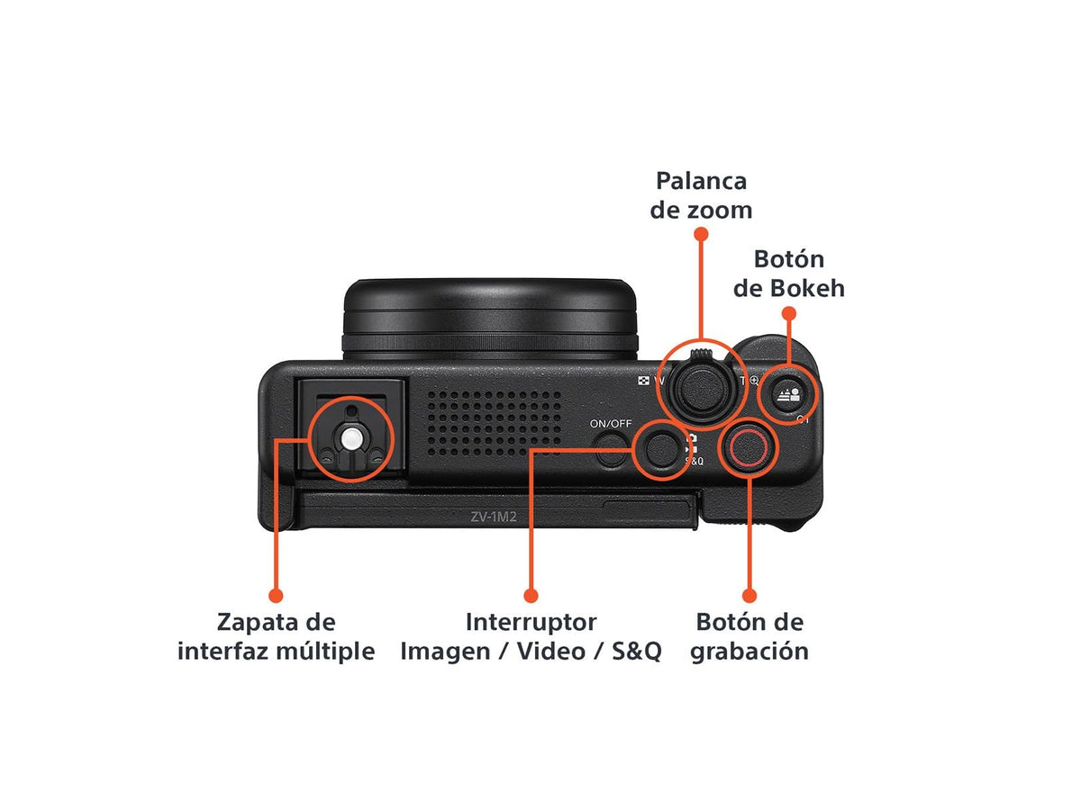 Cámara Vlog Sony ZV-1 II compacta diseñada para vlogging con Gran Calidad de Imagen, Video y Audio.