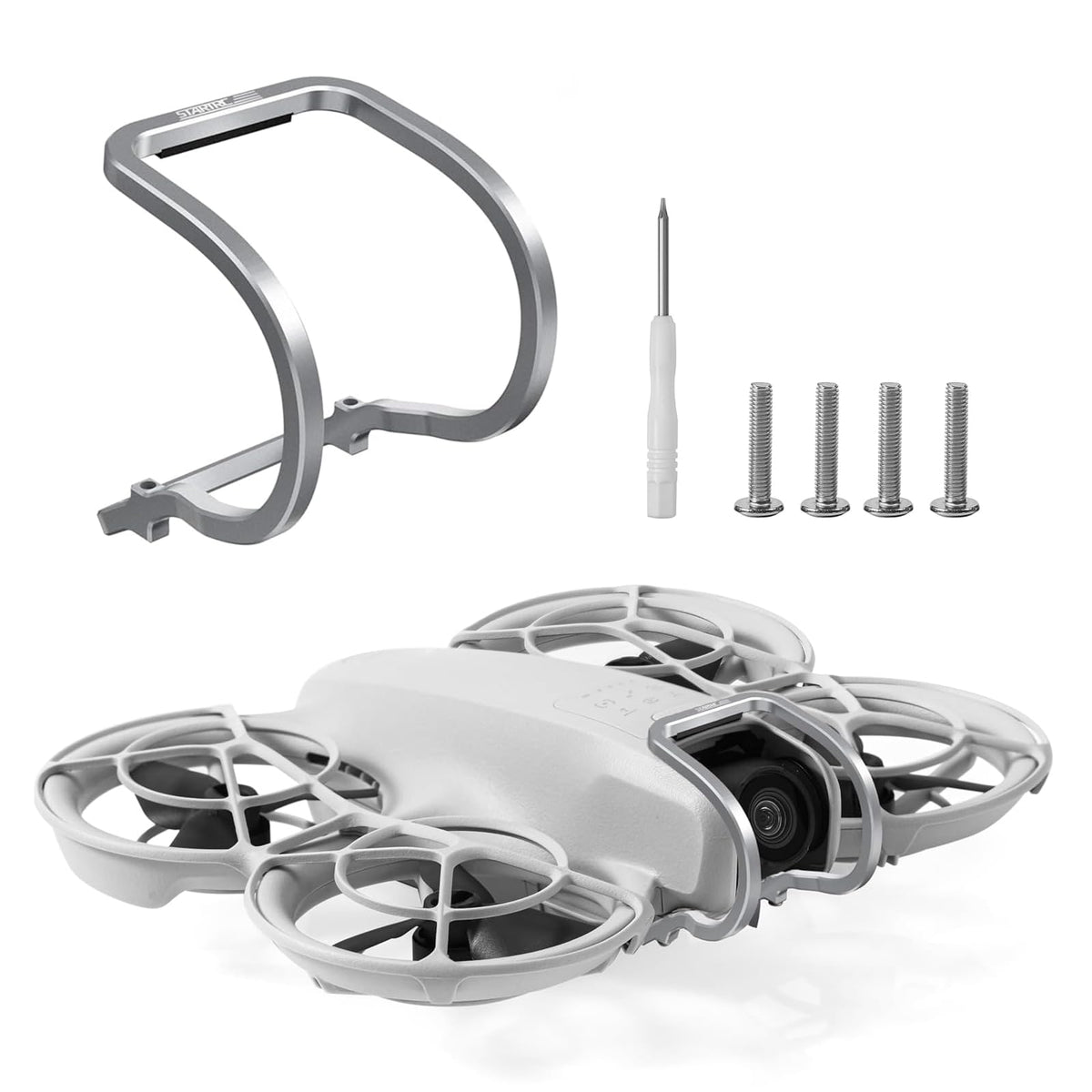 YDW - Protector de parachoques con cardán para DJI Neo Drone, aleación de aluminio, accesorios de protección de lente antichoque para DJI Neo Drone