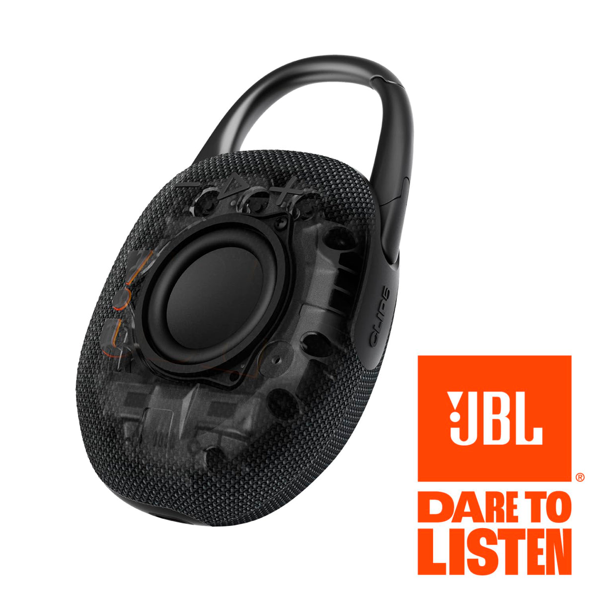 JBL Clip 5 Bocina Portátil Bluetooth, 7W de Potencia, Reproducción 12 Horas, Resistente al Agua y al Polvo IP67 - Negro