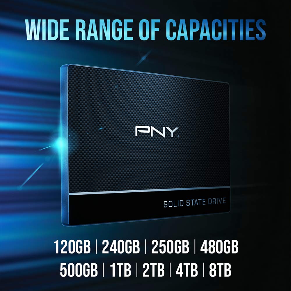 PNY CS900 - Disco duro interno SATA III (SSD) (2,5", SSD7CS900-120-RB), 1 TB