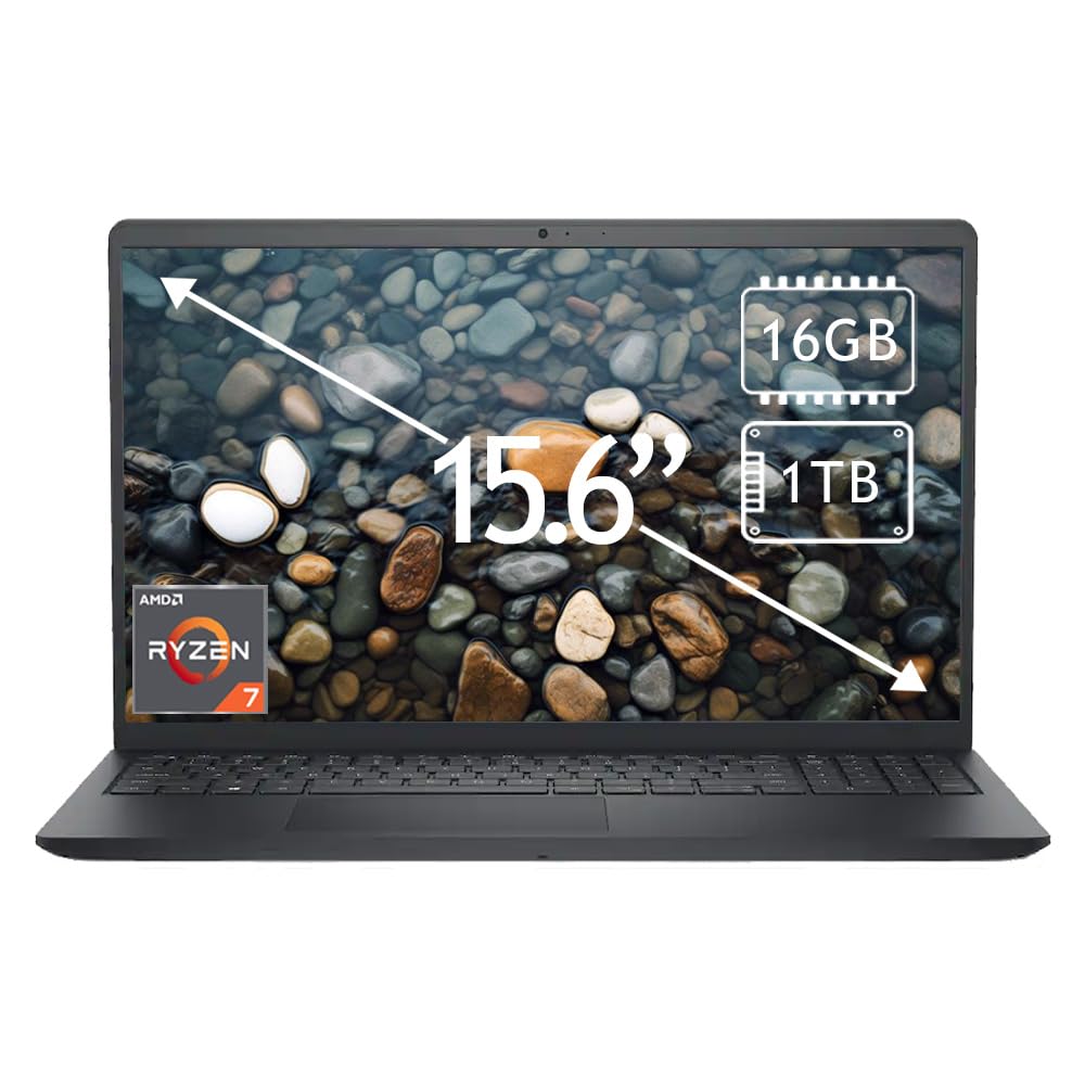 Laptop DELL 15.6" Ryzen 7 16GB 1TB Negro Touch LDC15255-7322BLK-PUS