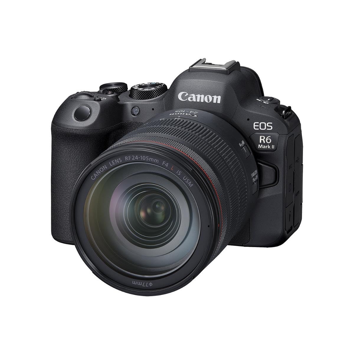 Canon EOS R6 Mark II Cámara sin Espejo RF24-105 mm F4 L USM, Kit de Lentes híbrido, cámara de fotograma Completo, Sensor CMOS de 24,2 megapíxeles Capacidad de cámara de Fotos y Video, Montaje RF,