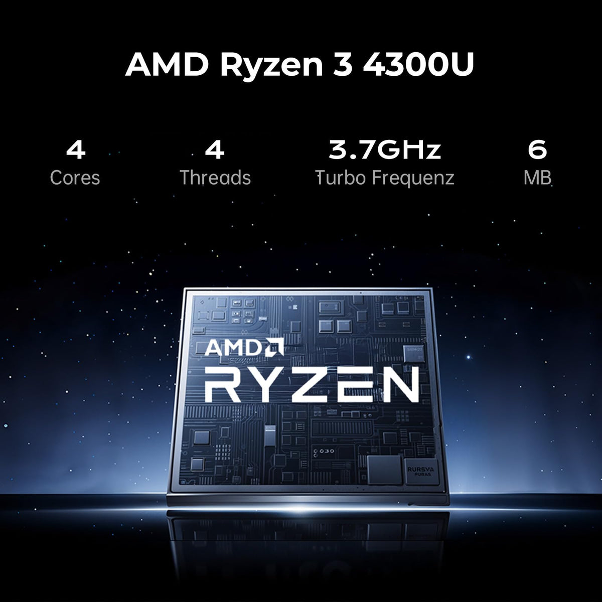 ACEMAGIC Laptop 2026, 15.6 Pulgadas FHD IPS, AMD Ryzen 3 4300U (hasta 3.7 GHz), 16 GB RAM DDR4, 512 GB SSD, Windows 11 Pro, Batería 54.72 WH Laptop para Trabajo y Estudio
