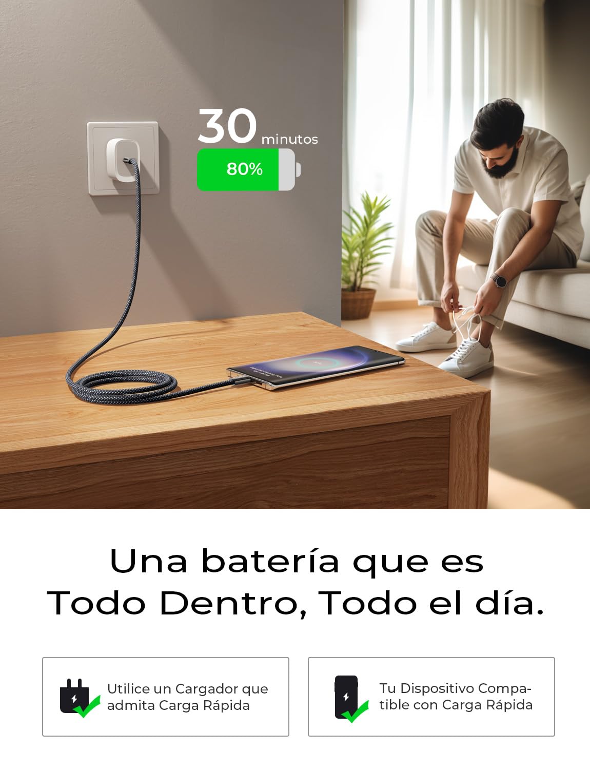LISEN Cable USB C a USB C 5 Paquete [1M/1M/2M/2M/3M] Cable USBC Carga Rapida,60w Tipo-C a C Compatible Con Cargador TipoC iPhone 16 Pro Max Samsung S24 S23 Macbook, Xiaomi, Negro