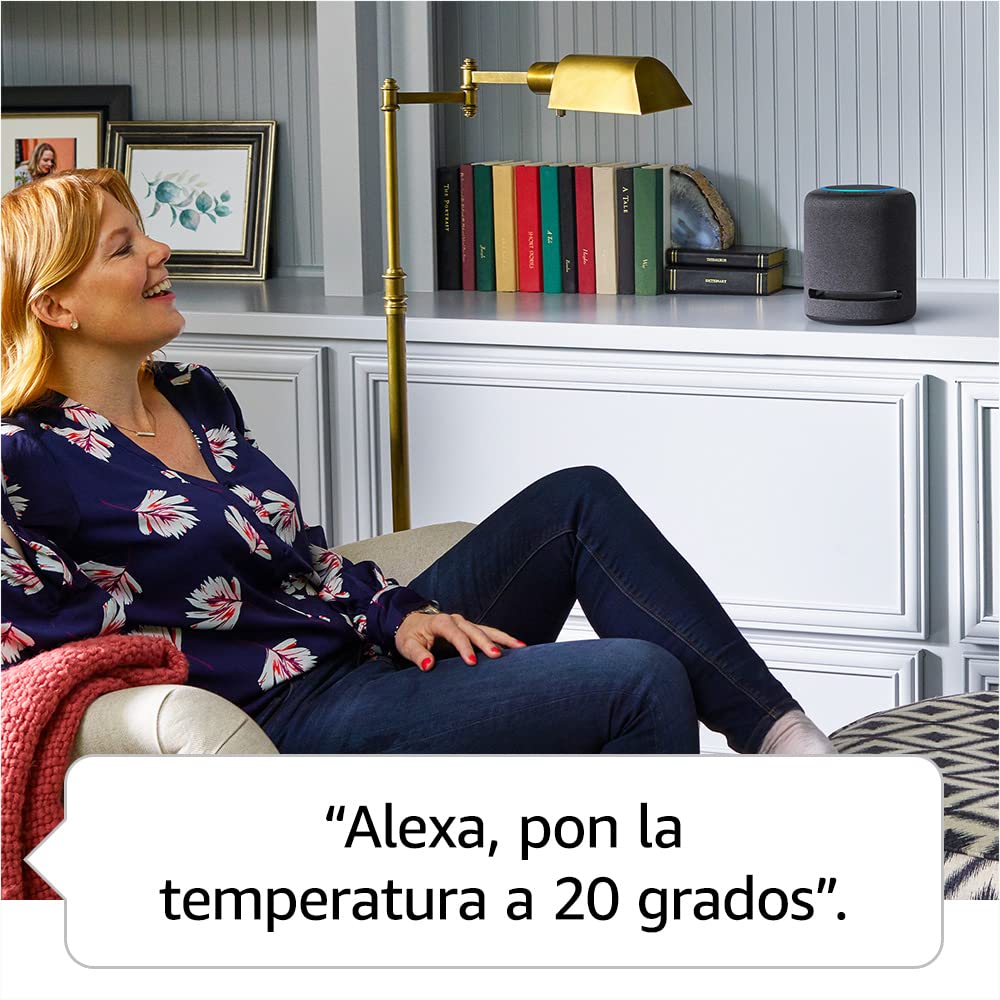 Amazon Echo Studio (modelo más reciente): nuestra bocina Alexa con mejor sonido, ideal para salas y otros espacios grandes (negro)