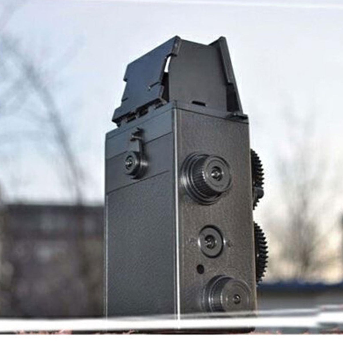 Sanpyl Cámara de película de 35 mm, cámara de película réflex Retro clásica de Doble Lente DIY, cámara TLR para película de 35 mm 135, fácil de Usar, Sanpyluz8tx2g40p