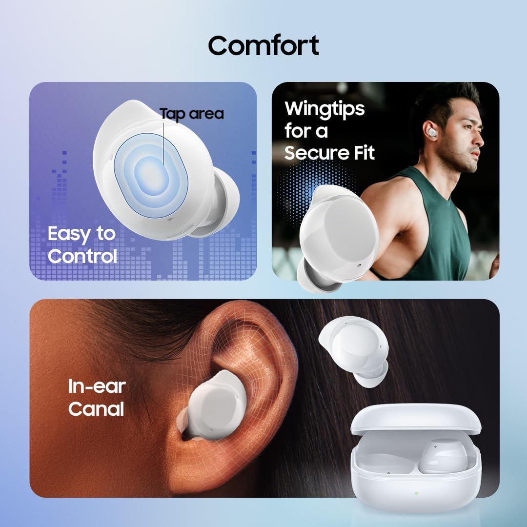 Samsung Galaxy Buds Core SM-R410 (2025) | Stock Latinoamericano | Bluetooth 5.4 | Cancelación Activa de Ruido | hasta 35h de Reproducción Continua de Música en Negro - (Blanco)